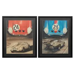 Enzo Naso, Pósters decorativos de "Le Mans Simon Tavano 1962 y Blaton Langlois 1963", Impresiones sobre papel