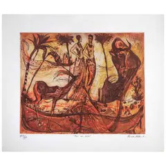 Tomás Pineda Matus, Toro con barca, Grabado XXIX / XXX
