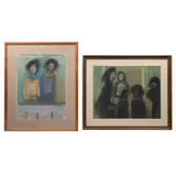 Personajes by Autor No Identificado, 1982, Óleo sobre tela, sold Mar 2025