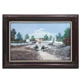 Santiesteban, Toros, Óleo sobre tela