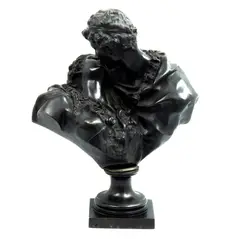 El Beso*, FRANCIA, PRINCIPIOS DEL SIGLO XX, Bronce, patinado en color marrón