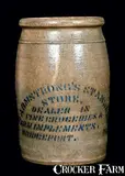 Armstrongs Standard Store, ARMSTRONGS STANDARD STORE / BRIDGEPORT, PA (now Brownsville) Jar, circa 1885, Stoneware