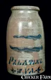 Palatine, PALATINE / W. VA. Stoneware Striper, circa 1875, Stoneware