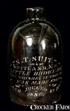 S. T. Suit, S.T. SUIT / SUITLAND, MD Black-Glazed Stoneware Jug, circa 1880, Stoneware
