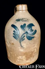 T.G. Daub, T.G. DAUB / EASTON, PA Stoneware Jug, circa 1880, Stoneware