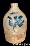 T.G. Daub, T.G. DAUB / EASTON, PA Stoneware Jug, circa 1880, Stoneware