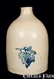 F. T. Wright & Son, F.T. WRIGHT & SON. / STONE WARE, / TAUNTON, MASS. Grapes Jug