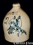 S. Hart, S. HART. / FULTON Stoneware Double Bird Jug