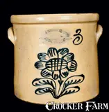 J. Burger, J. BURGER / ROCHESTER, NY Stoneware Crock, circa 1880, Stoneware