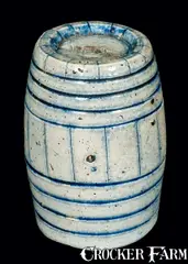 Rare Form, Miniature Stoneware Keg Bank (Rare Form), second quarter 19th century, Stoneware