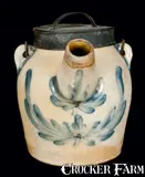 COWDEN & WILCOX / HARRISBURG, PA Stoneware Batter Pail by Cowden & Wilcox, circa 1865, Stoneware, sold Mar 2011