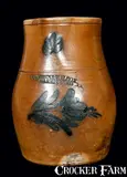 COWDEN & WILCOX / HARRISBURG. PA Stoneware Pitcher by Cowden & Wilcox, circa 1865, Stoneware, sold Mar 2011