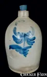 J.M. Harris, J.M. HARRIS / EASTON, PA Stoneware Jug, circa 1885, Stoneware