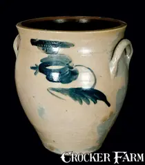 Mason & Russel, MASON & RUSSEL / CORTLAND, New York Stoneware Jar, circa 1835-1839, Stoneware