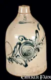S.L. Pewtress, S.L. PEWTRESS / NEW HAVEN (Connecticut) Stoneware Jug, 1870, Stoneware