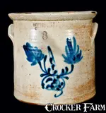 M. Woodruff, M. WOODRUFF / CORTLAND, New York Stoneware Crock