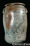 T.F. Reppert Eagle Pottery, T.F. REPPERT / EAGLE POTTERY / GREENSBORO, PA 16-Gallon Stoneware Crock, circa 1880, Stoneware