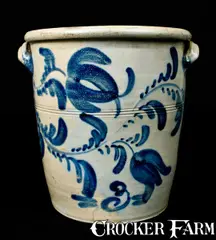 Hamilton, HAMILTON / Greensboro / Pa Stoneware Crock, circa 1860, Stoneware