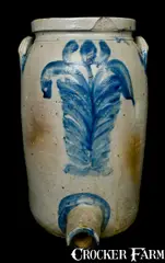 KEESEE & PARR / RICHMOND, VIRGINIA Stoneware Water Cooler by Keesee & Parr, circa 1860, Stoneware, sold Nov 2010