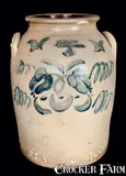 Somerset, SOMERSET. / POTTERSWORKS Massachusetts Stoneware Jar, circa 1860, Stoneware