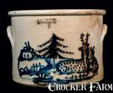 J. & E. Norton, J. & E. NORTON / BENNINGTON, VT Stoneware Deer Crock, circa 1855, Stoneware