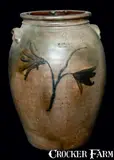N. Clark, N. CLARK / Parkersburg, VA (West Virginia) Stoneware Crock, circa 1850, Stoneware