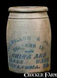 E. J. Miller & Son, E.J. MILLER & SON / ALEXANDRIA, VA. Stoneware Jar, circa 1875, Stoneware