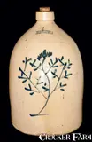 Ballard Vale Stoneware, BALLARD VALE / STONEWARE MF.G.C Vermont Jug, circa 1870, Stoneware