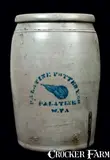 Palatine Pottery Co., PALATINE POTTERY CO. / PALATINE / W.VA Pear Crock