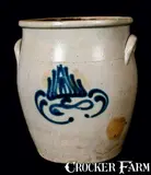 J.M. Pruden, J.M. PRUDEN / ELIZ-TOWN, NJ Stoneware Jar, circa 1840, Stoneware