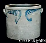 Solomon Bell, SOLOMON BELL / STRASBURG, Va Cake Crock, circa 1870, Stoneware