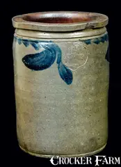 J. Eberly & Bro, J. EBERLY & BRO. / STRASBURG, VA Stoneware Jar, circa 1880, Stoneware