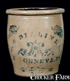 L.B. Dilliner, L.B. DILLINER / NEW GENEVA, PA Stoneware Jar, circa 1870, Stoneware