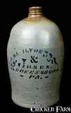 Hamilton & Jones, HAMILTON & JONES / GREENSBORO / PA Jug, circa 1875, Stoneware