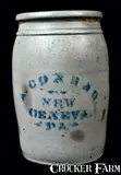 A. Conrad, A. CONRAD / NEW / GENEVA / PA Stoneware Jar, circa 1875, Stoneware