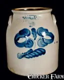 H.M. Whitman, H.M. WHITMAN / HAVANA, N.Y. Stoneware Jar, circa 1860, Stoneware