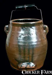 E. W. Farrington, E.W. FARRINGTON / ELMIRA, NY Stoneware Batter Pail, circa 1890, Stoneware
