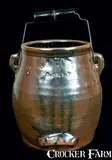 E. W. Farrington, E.W. FARRINGTON / ELMIRA, NY Stoneware Batter Pail, circa 1890, Stoneware