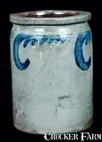 Solomon Bell, SOLOMON BELL / STRASBURG / Va Stoneware Jar, circa 1870, Stoneware