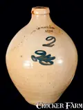 N. Clark & Co., N. CLARK & CO. / LYONS, New York, Stoneware Jug