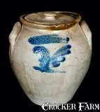 Thomas D. Chollar, THOMAS D. CHOLLAR / CORTLAND, New York, Lidded Stoneware Jar, circa 1840, Stoneware
