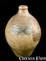 Liberty Forev, WARNE & LETTs 1807 / LIBERTY FOREV / S. AMBOY. N. JERSY Stoneware Jug, 1807, Stoneware