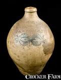 Liberty Forev, WARNE & LETTs 1807 / LIBERTY FOREV / S. AMBOY. N. JERSY Stoneware Jug, 1807, Stoneware