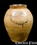 C. Crolius, C. CROLIUS / NEW-YORK PICKLES Stoneware Jar