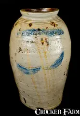 Liberty Forev, LIBERTY FOREV / WARNE & LETTs 1807 / S. AMBOY. N. JERSY Stoneware Jar, 1807, Stoneware