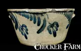 W.H. LEHEW & CO. / STRASBURG, VA Stoneware Milkpan by W.H. Lehew & Co., circa 1870, Stoneware, sold Jul 2010