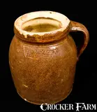 J. Eberly & Co, J. EBERLY & CO. / STRASBURG, VA Redware Bean Pot, circa 1890, Redware