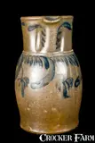 L.D. Funkhouser & Co, L.D. FUNKHOUSER & CO / STRASBURG, VA Stoneware Pitcher, circa 1880, Stoneware