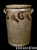 S. Bell & Son, S. BELL & SON / STRASBURG Stoneware Crock, Three-Gallon, circa 1890, Stoneware