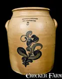 Nichols & Boynton, NICHOLS & BOYNTON / BURLINGTON, VT Stoneware Crock, circa 1856-1859, Stoneware